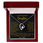 To My Daughter Necklace, Gift for Daughter from Dad, Father Daughter Necklace  4_5_Gold