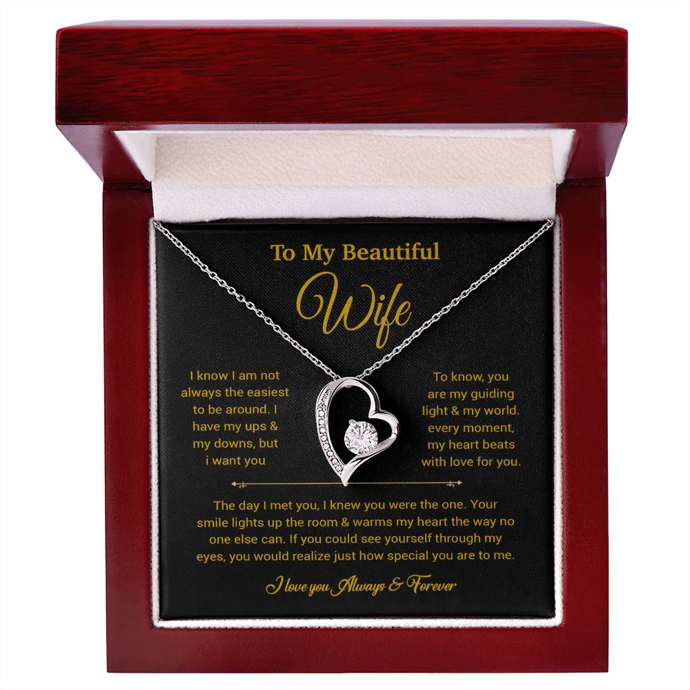 To My Wife Necklace, Gift For Wife, Anniversary Gift For Wife, Necklace For Wife 5_6_Gold