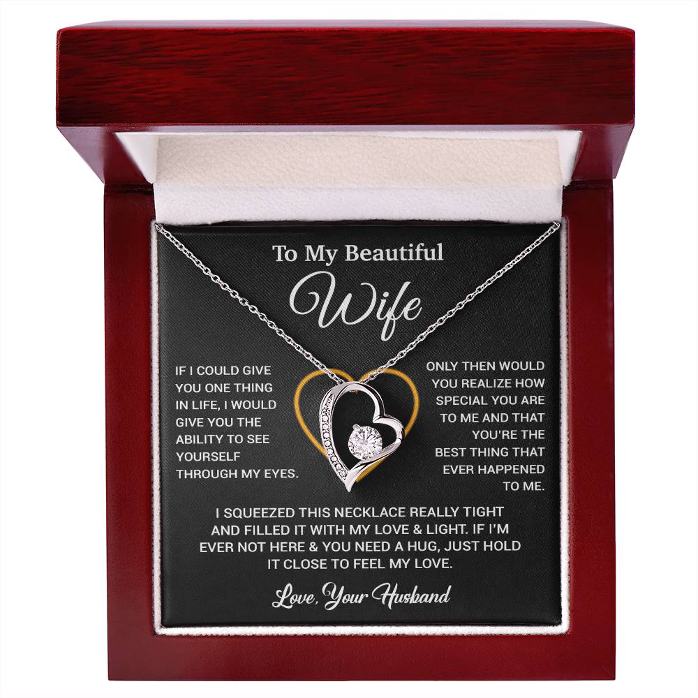 To My Wife Necklace, Gift For Wife, Anniversary Gift For Wife, Necklace For Wife 26_5_Black