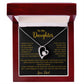 To My Daughter Necklace, Gift for Daughter from Dad, Father Daughter Necklace 18_5_Gold