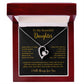 To My Daughter Necklace, Gift for Daughter from Dad, Father Daughter Necklace  11_5_Gold