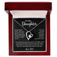 To My Daughter Necklace, Gift for Daughter from Dad, Father Daughter Necklace 2_6_Black