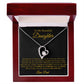 To My Daughter Necklace, Gift for Daughter from Dad, Father Daughter Necklace 21_4_Gold
