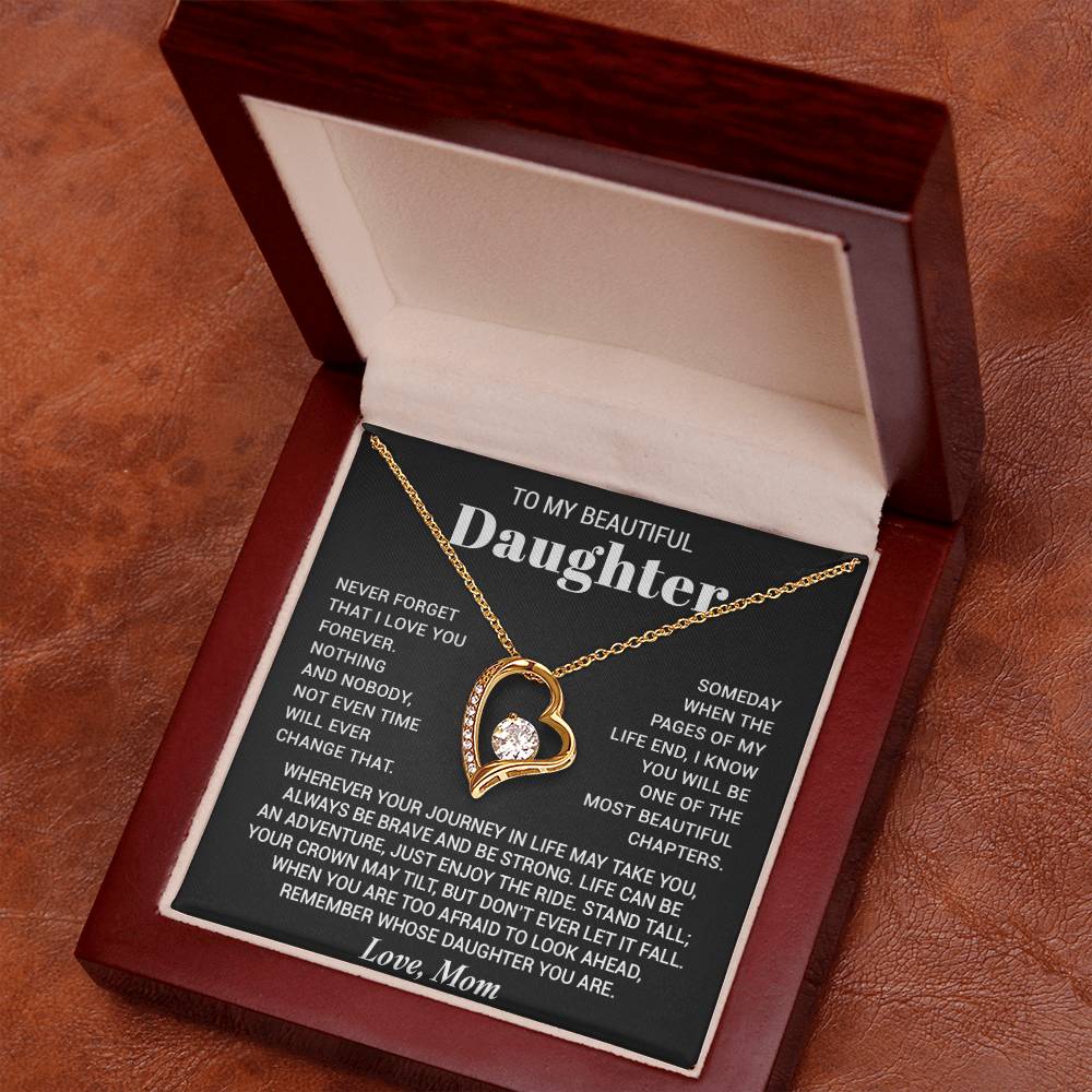 To My Daughter Necklace, Birthday Gift For Daughter From Mom, Xmas Gifts for Her 7_8