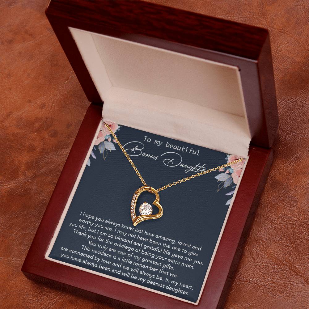 To my Bonus Daughter Necklace, Bonus Daughter, Step Daughter Gift
