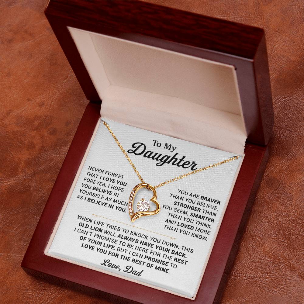 To My Daughter Necklace, Gift for Daughter from Dad, Daughter Father Necklace 25_10