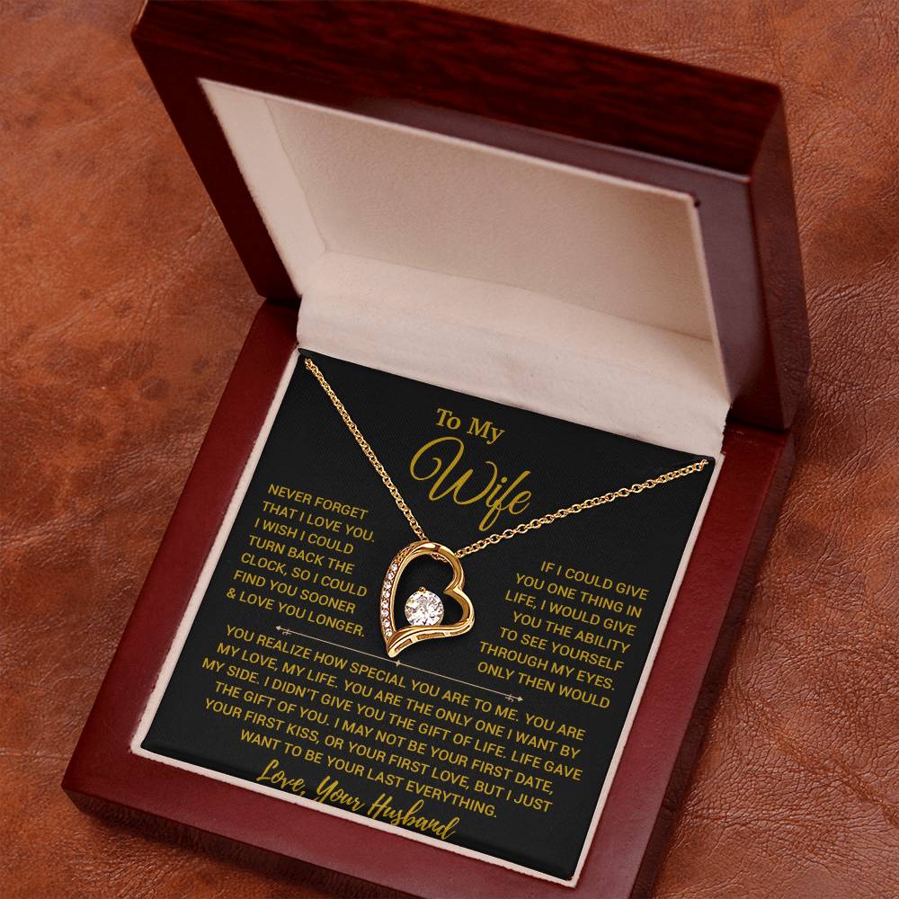 To My Wife Necklace, Vanlentines Gifts For Women, Anniversary Gift For Wife 14_2_Gold
