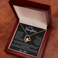 To My Daughter Necklace, Gift for Daughter from Dad, Father Daughter Necklace 18_5_Black