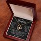 To My Daughter Necklace, Gift for Daughter from Mom, Mother Daughter Necklace 18_5_Black