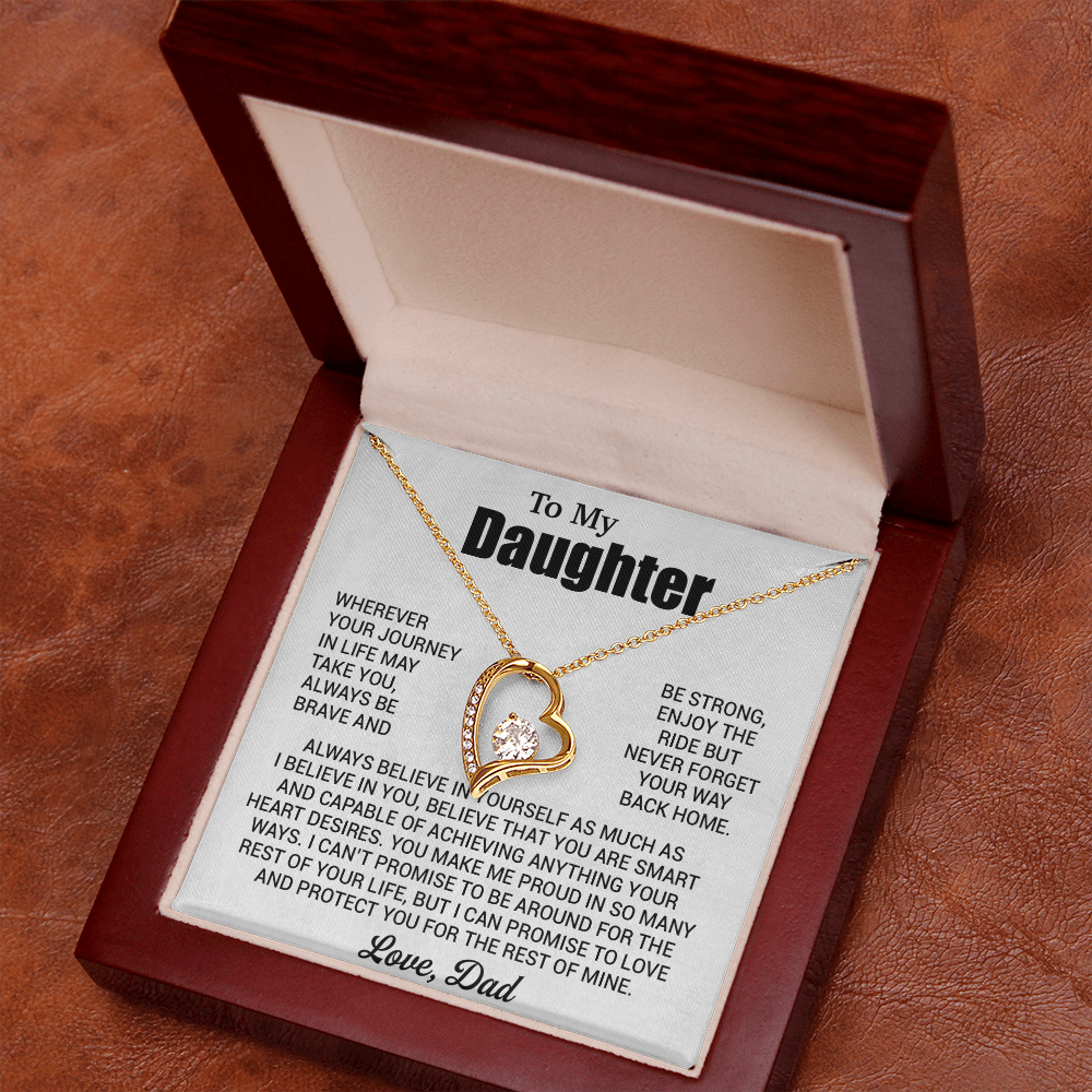 To My Daughter Necklace, Daughter Father Necklace, Daughter Gift From Dad 31_7