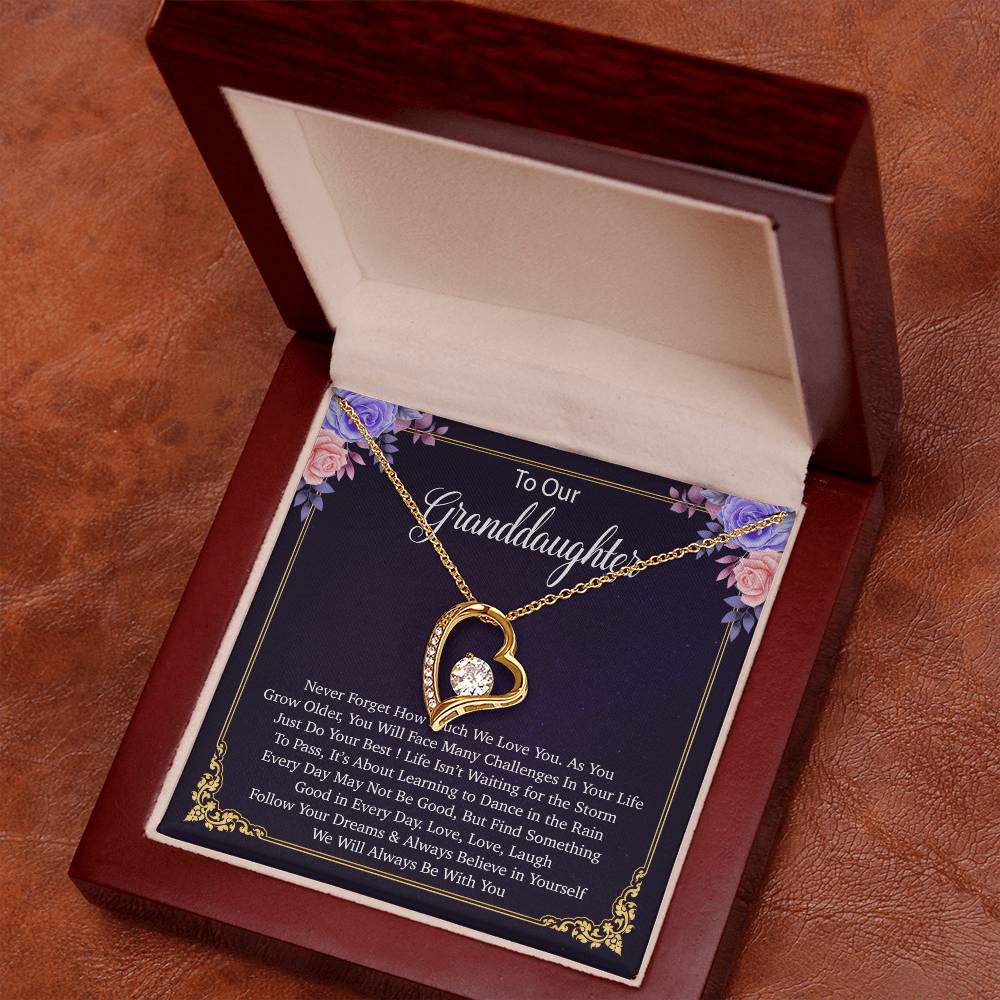 To Our Granddaughter Necklace, Birthday Gift For Granddaughter, Jewelry Gift