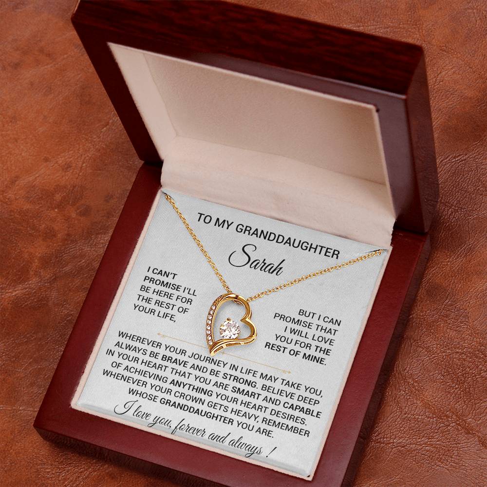 CustomTo My Granddaughter Necklace, Granddaughter Necklace, Granddaughter Gift From Grandma