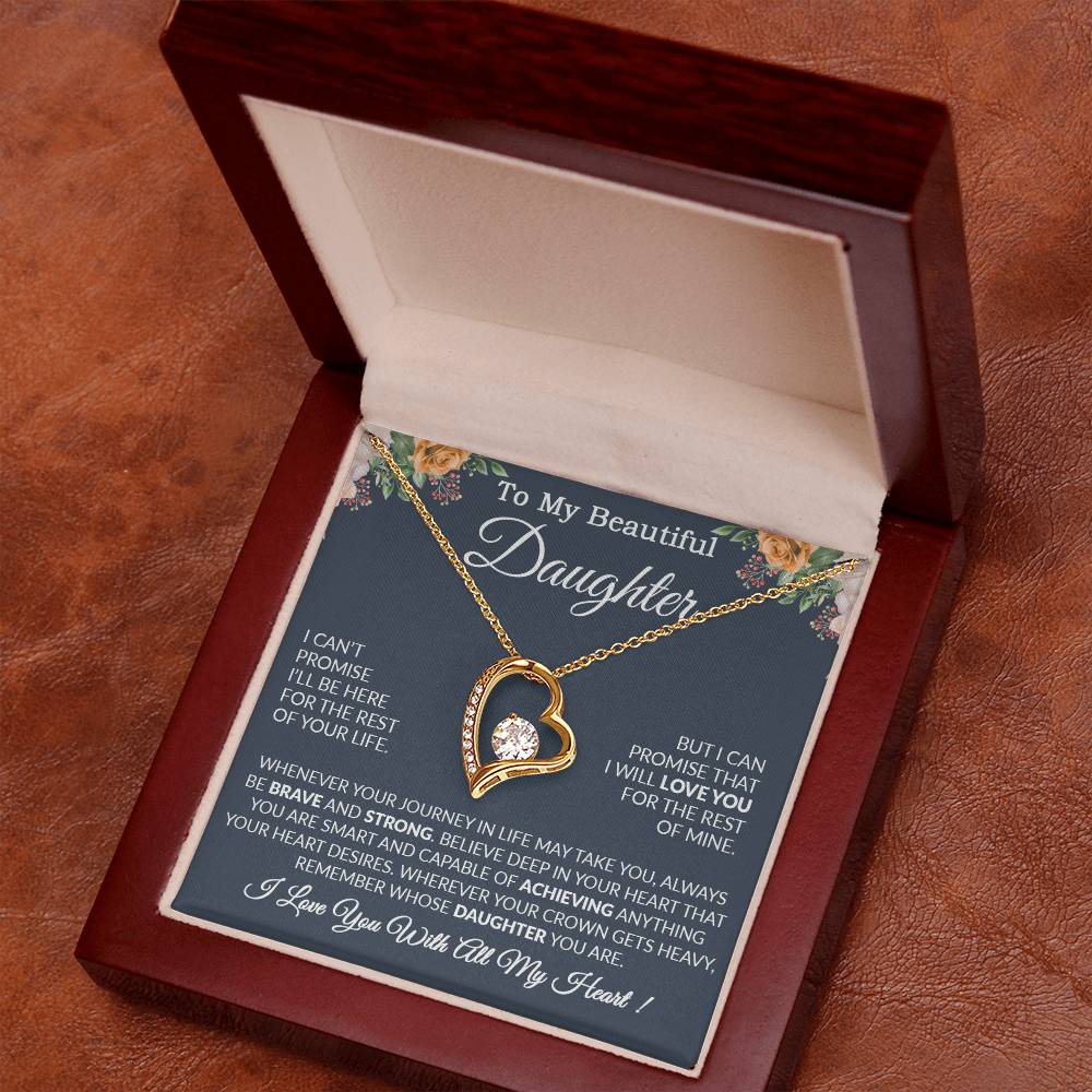 To My Daughter Necklace Gift From Dad, Daughter Gift, Father Daughter Necklace 14_9