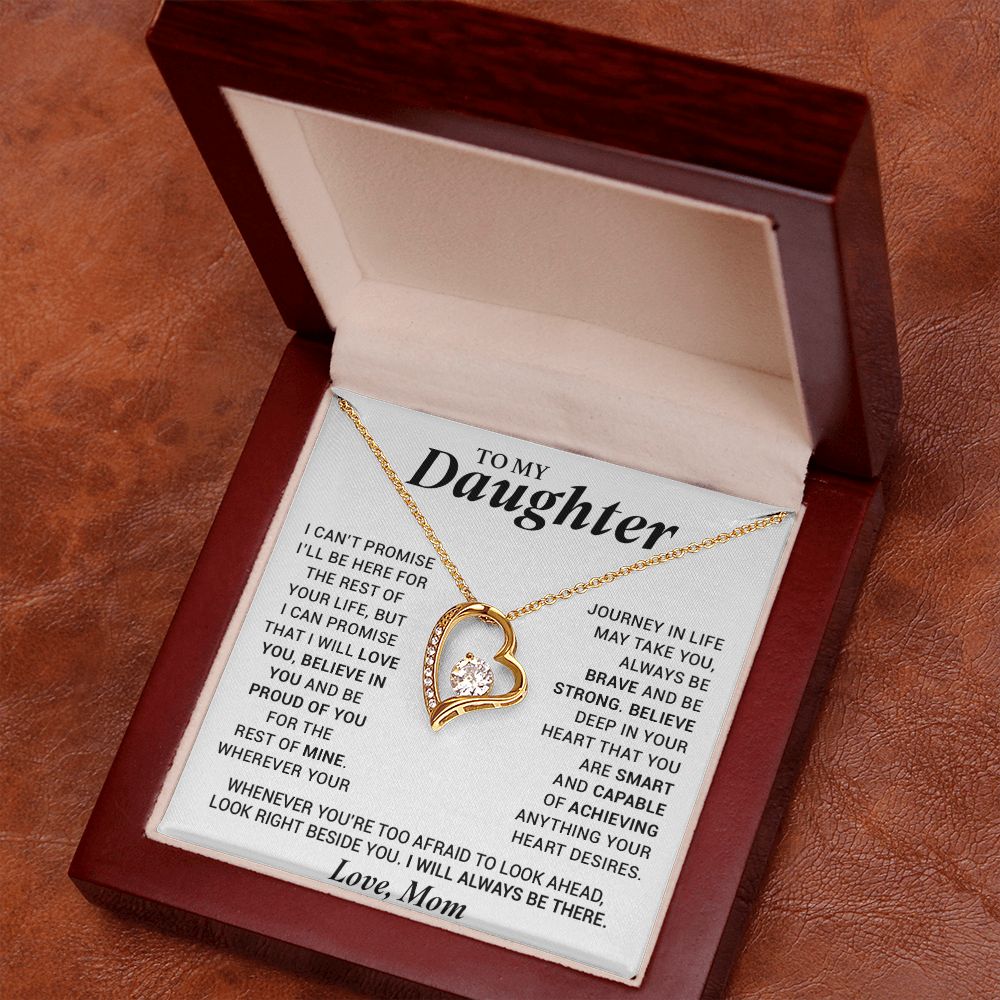 To My Daughter Necklace, Birthday Gift For Daughter From Mom, Xmas Gifts for Her