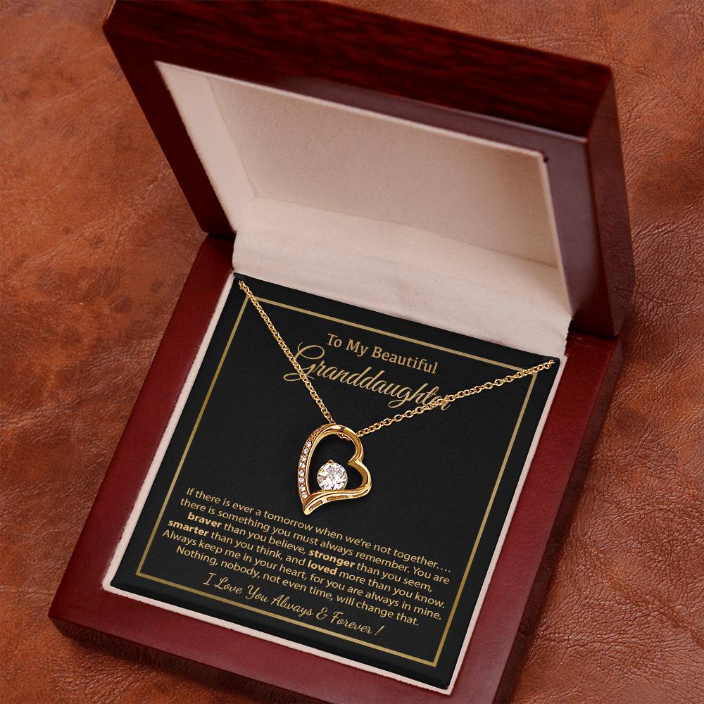 To My Granddaughter Necklace, Birthday Gift For Granddaughter, Birthday Gifts 8_12