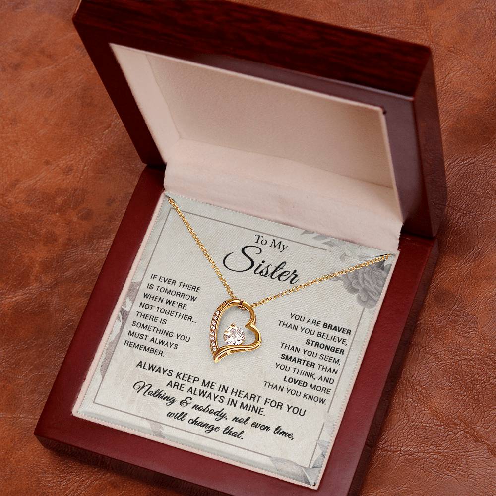To My Sister Necklace, Brother to Sister, Birthday gift For Sister from Brother 7_9