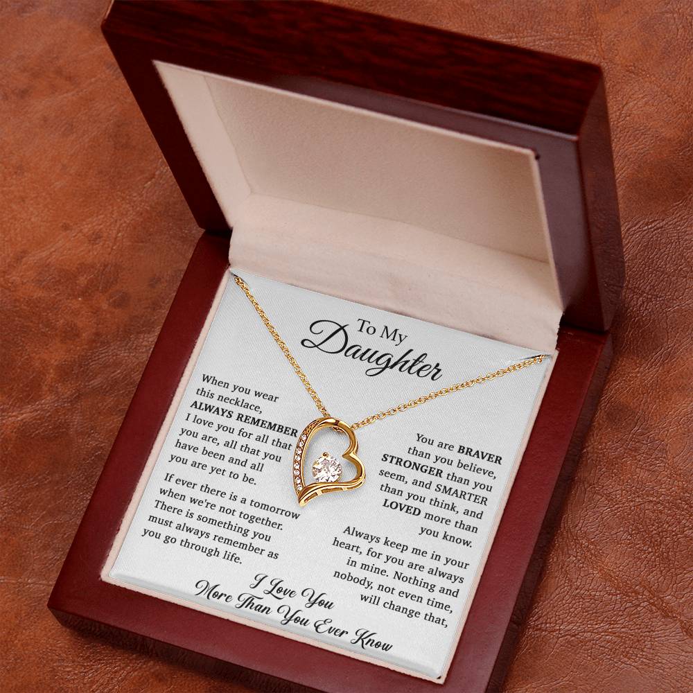 To My Daughter Necklace, Daughter Father Necklace, Daughter Gift From Dad, Mom 15_11