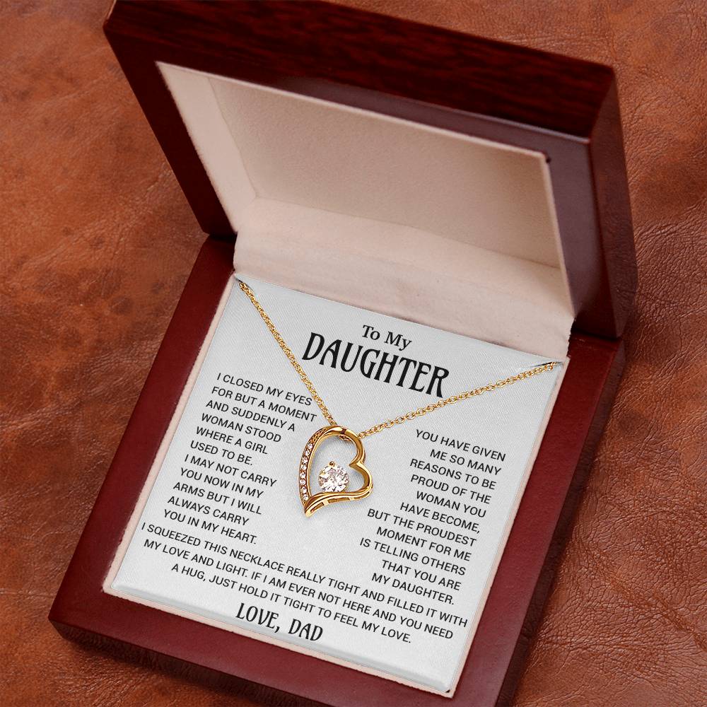 To My Daughter Necklace, Gift for Daughter from Dad, Daughter Father Necklace 18_10