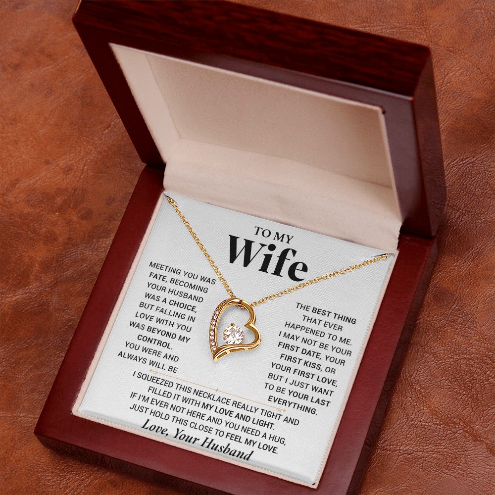 To My Wife Necklace, Anniversary Gift For Wife, Wife Birthday, Gift For Wife 000