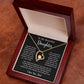 To My Daughter Necklace, Gift for Daughter from Dad, Father Daughter Necklace  6_5_Black