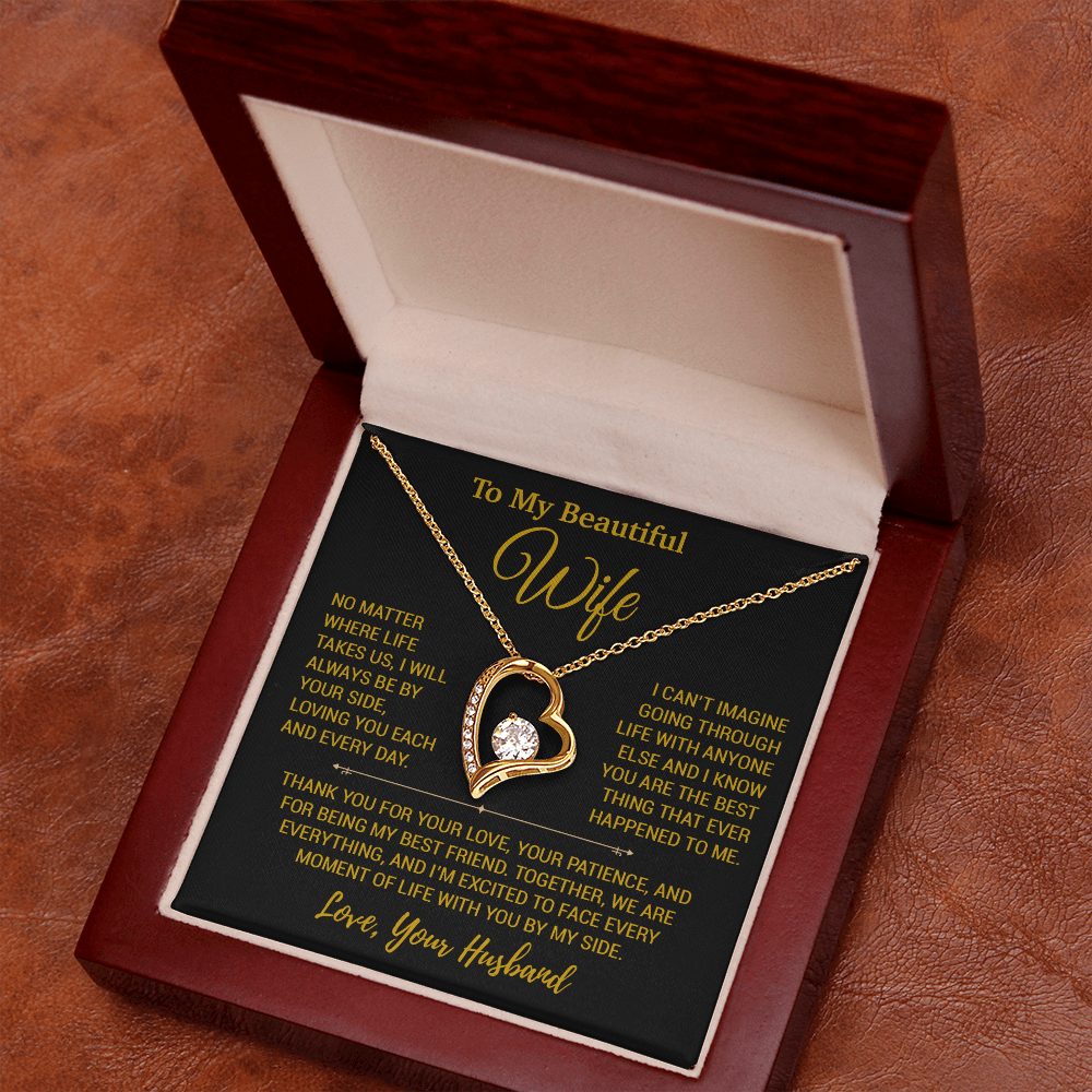 To My Wife Necklace, Christmas Gifts For Women, Anniversary Gift For Wife 26_12_Gold
