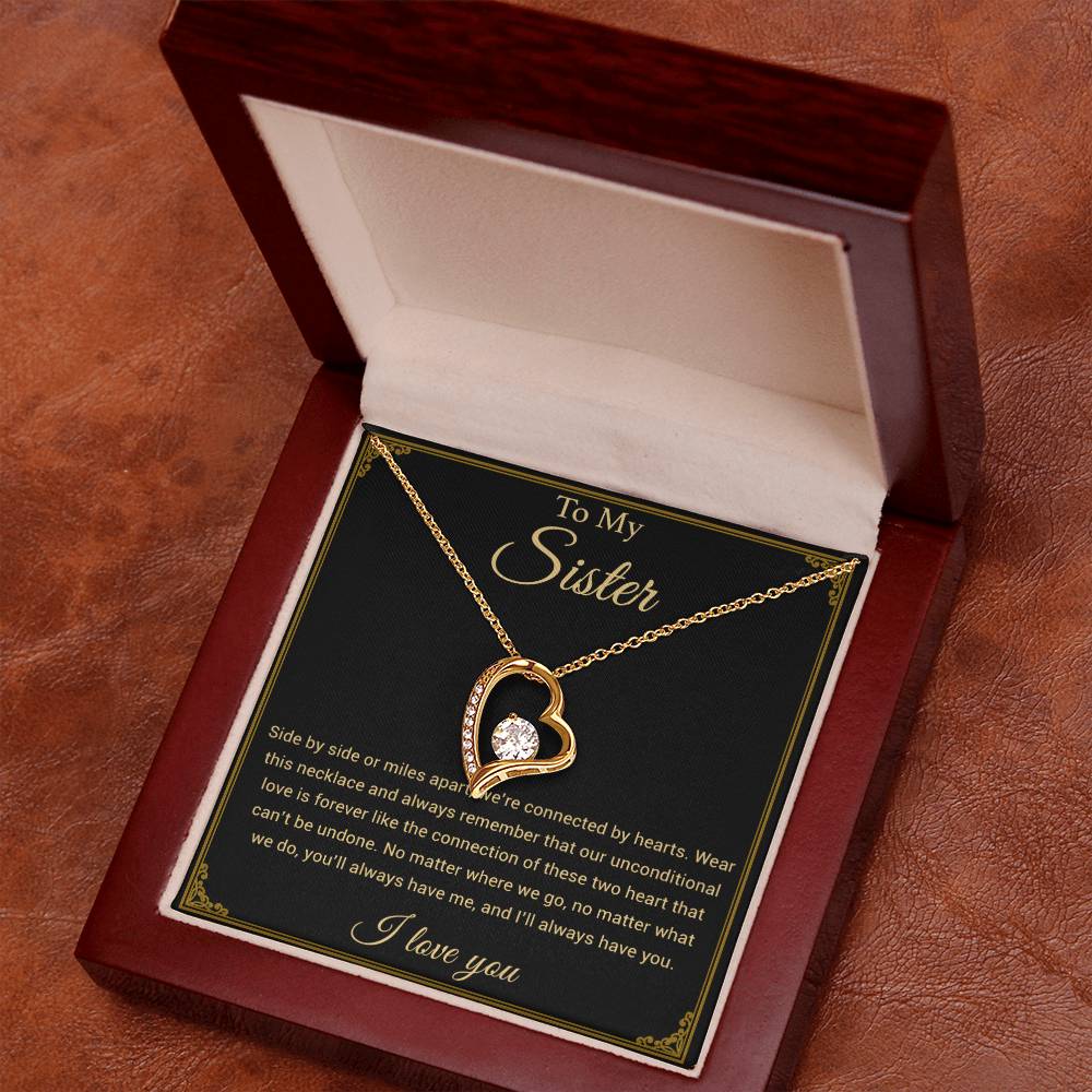 To My Sister Necklace, Brother to Sister, Birthday gift For Sister from Brother
