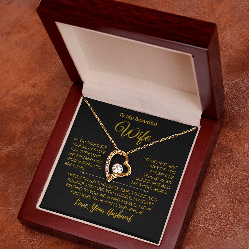 To My Wife Necklace, Vanlentines Gifts For Women, Anniversary Gift For Wife 28_12_Gold