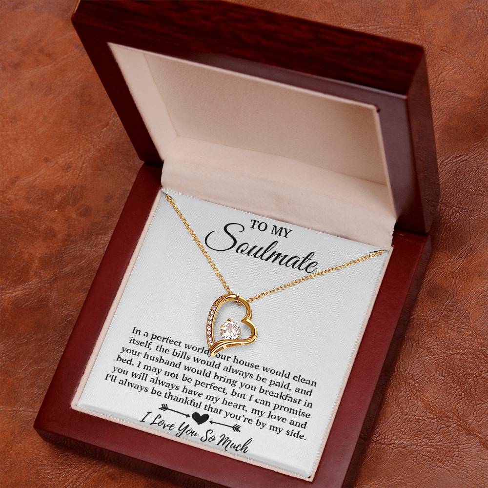 To My Soulmate Necklace, Soulmate Gift, Soulmate Jewelry Anniversary