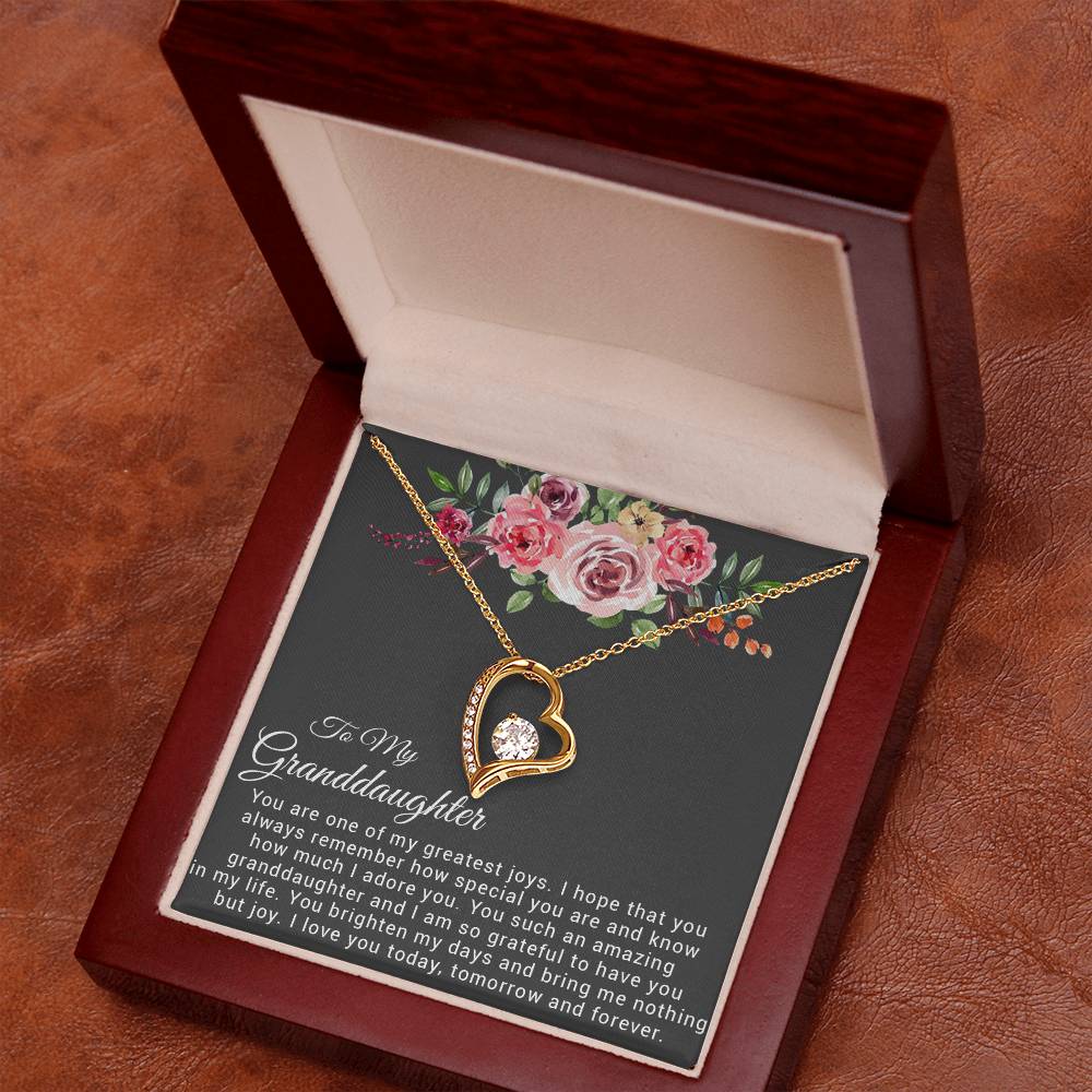 To My Granddaughter Necklace, Birthday Gift For Granddaughter, Granddaughter Gifts