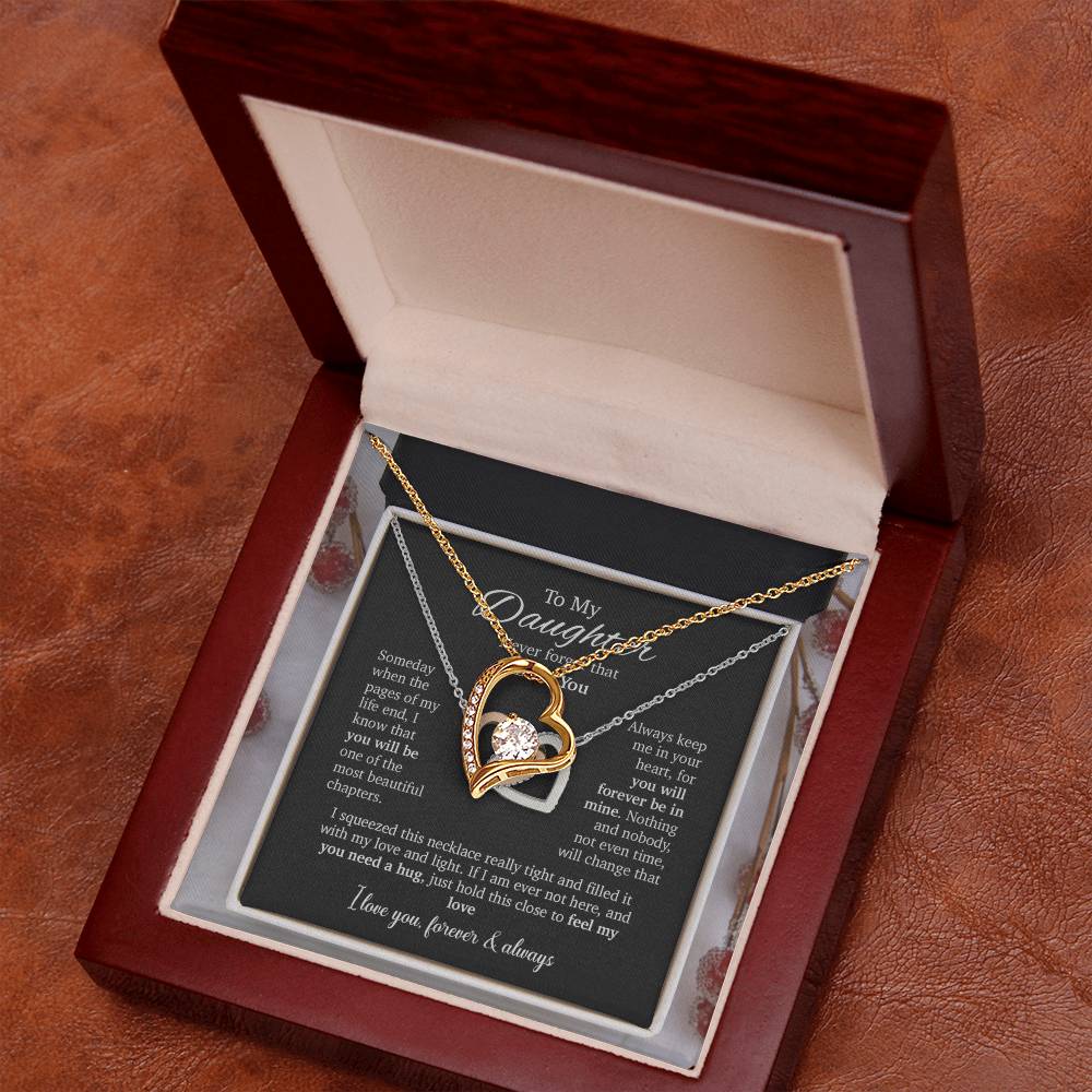 To My Daughter Necklace, Daughter Father Necklace, Daughter Gift From Dad, Mom 8_8