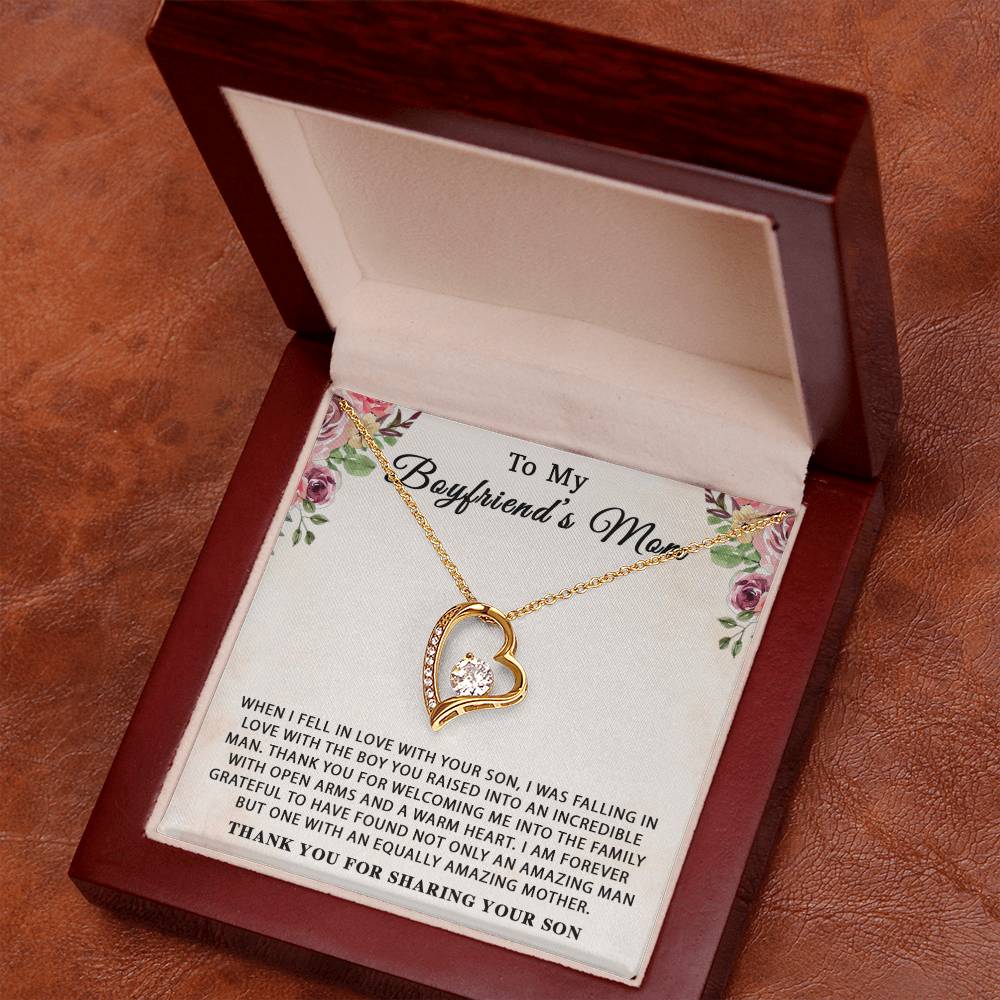 To My Boyfriend's Mom Necklace, For My Boyfriend's Mom, Birthday Gift