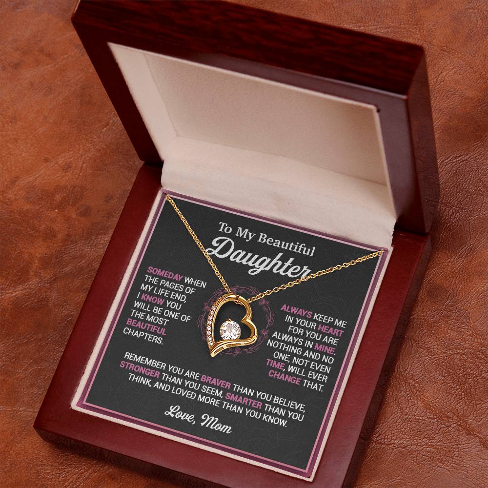 To My Daughter Necklace, Gift for Daughter from Mom, Mother Daughter Necklace 16_11