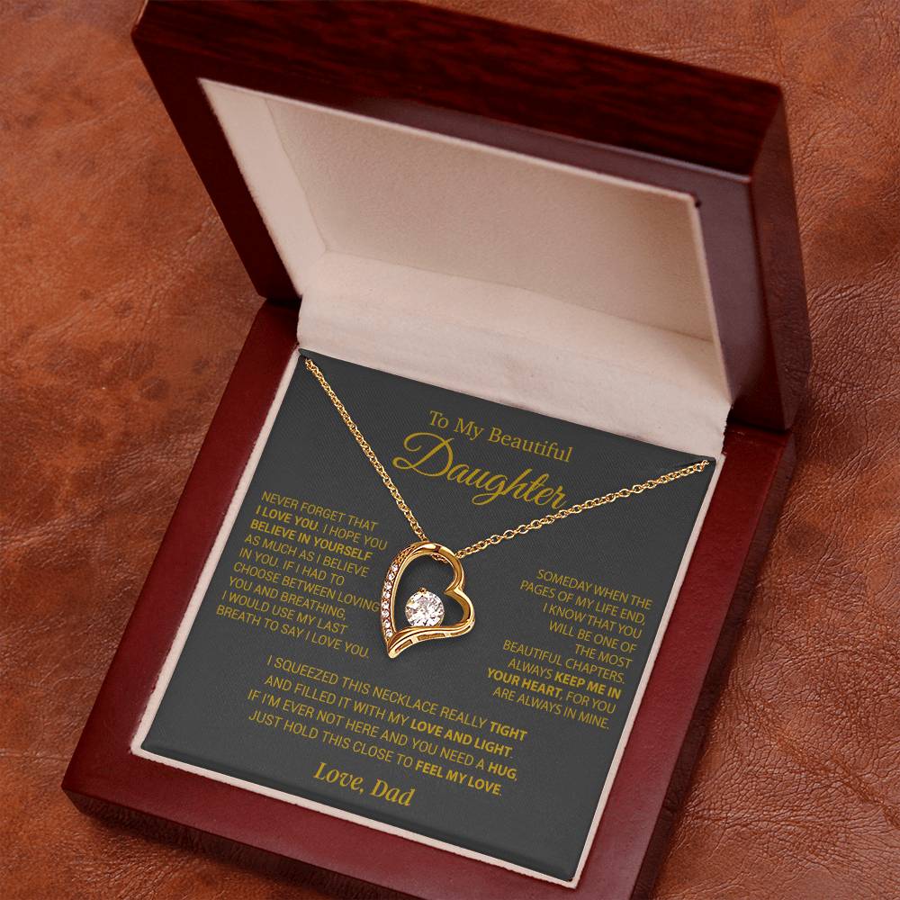To My Daughter Necklace, Daughter Father Necklace, Daughter Gift From Dad 9_10