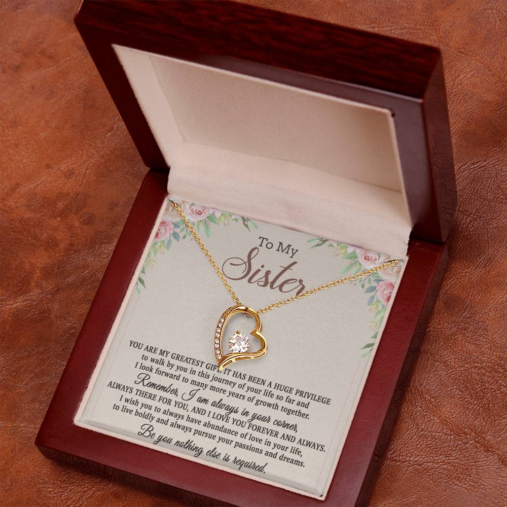 To My Sister Necklace, Brother to Sister, Birthday gift For Sister from Brother 26_8