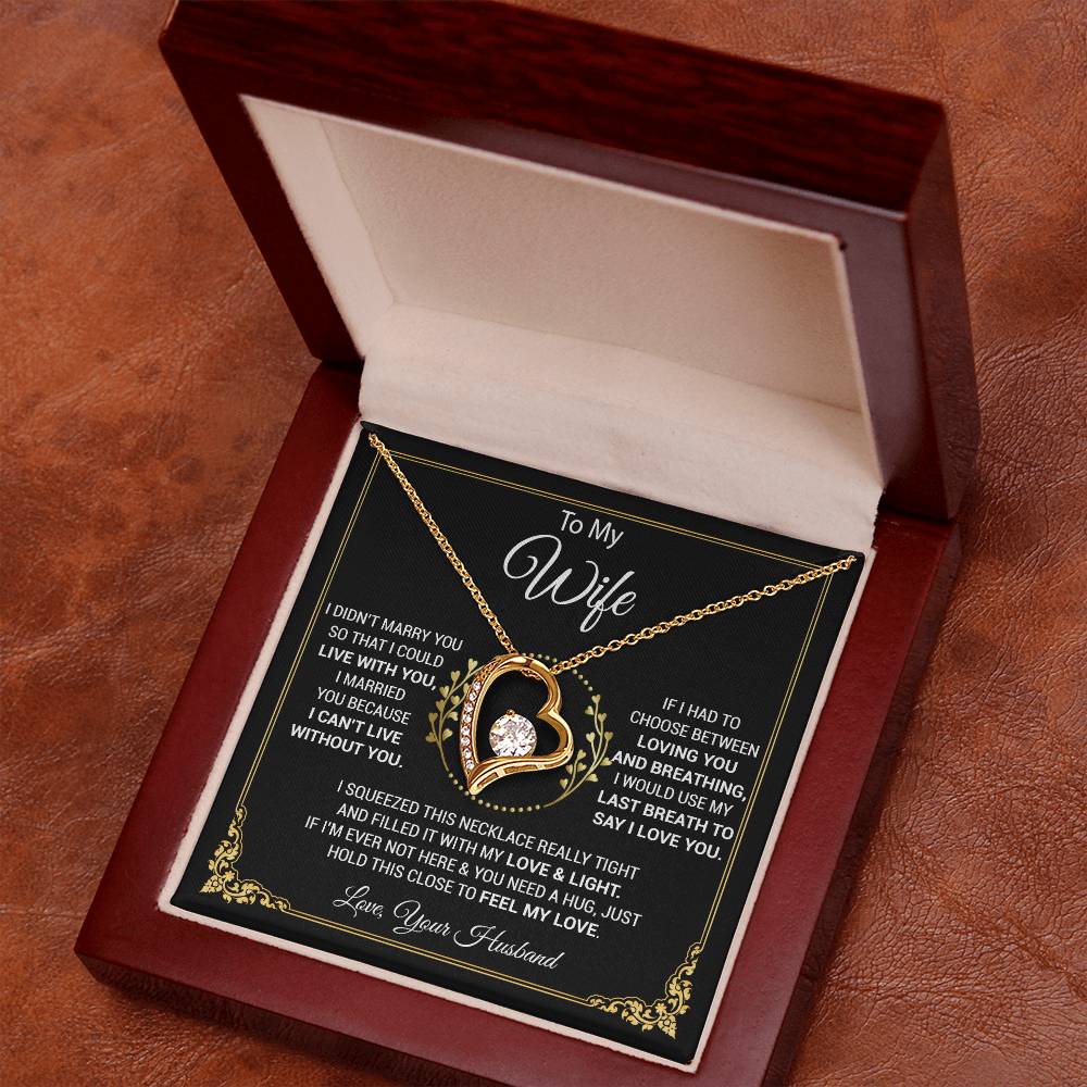 To My Wife Necklace, Wife Gift From Husband, Wife Husband, Christmas Gift
