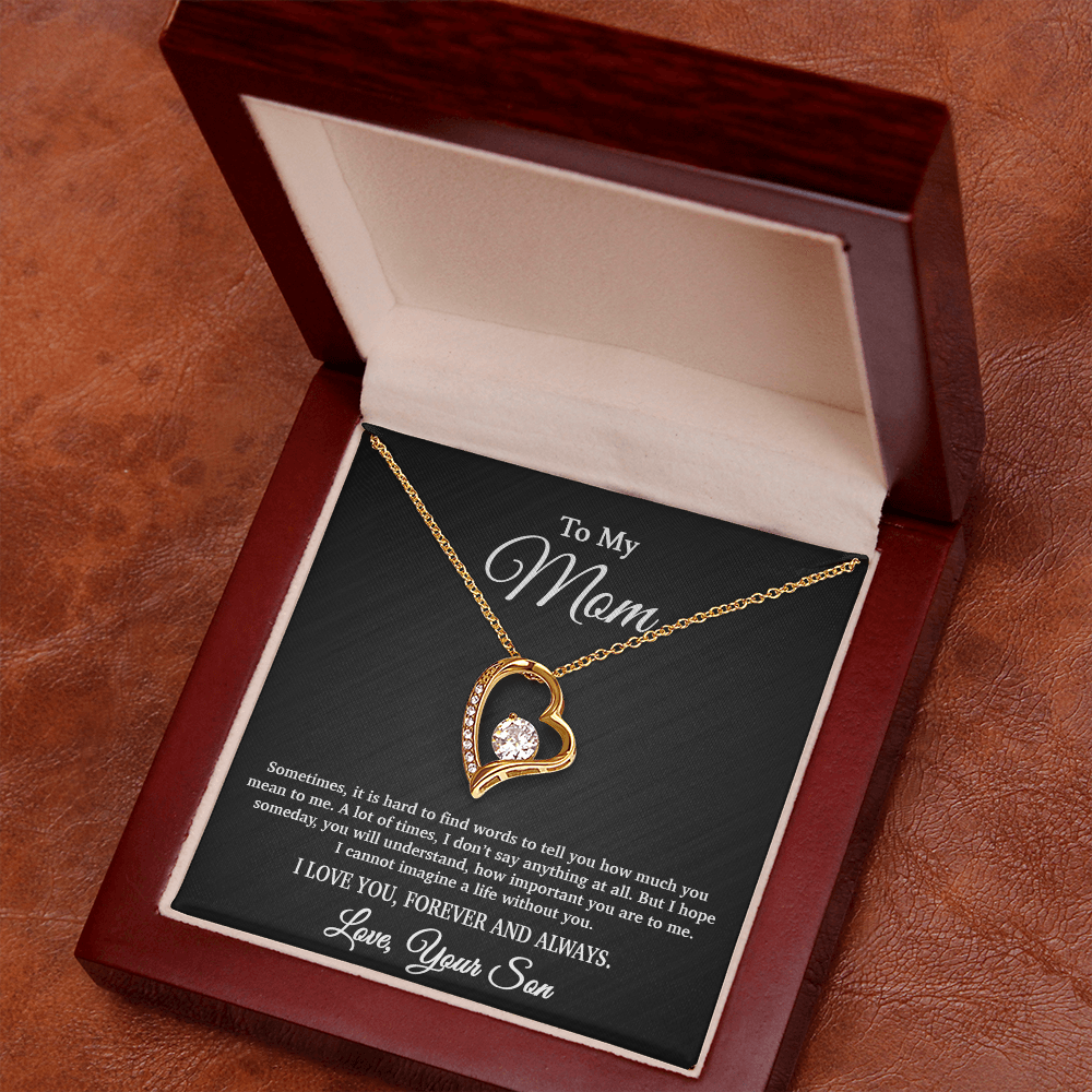 To My Mom Necklace, Gift From Son For Birthday, Mother's Day Gift 5_4