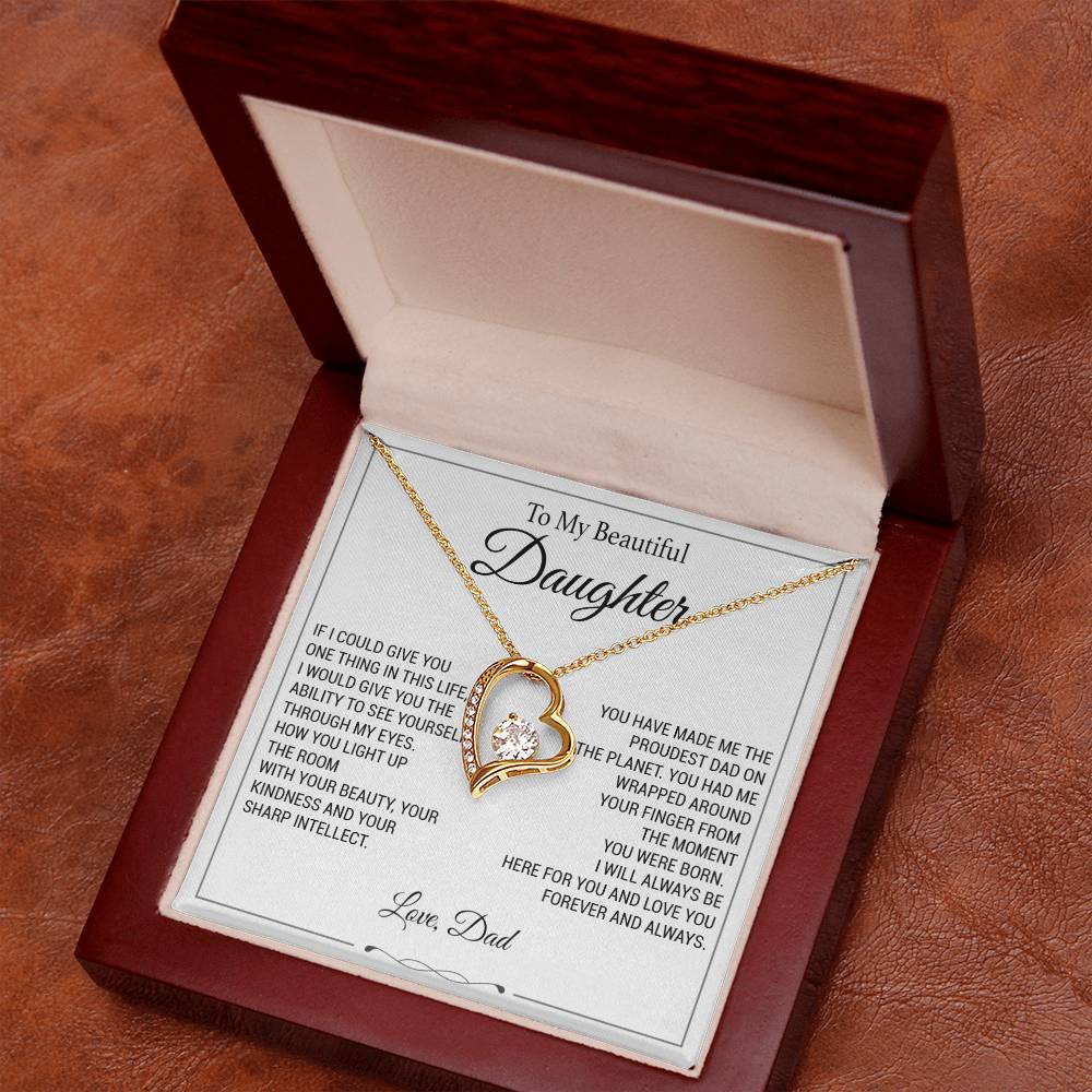 To My Daughter Necklace, Father to Daughter Necklace, Birthday Gift, Daughter Necklace 9_11