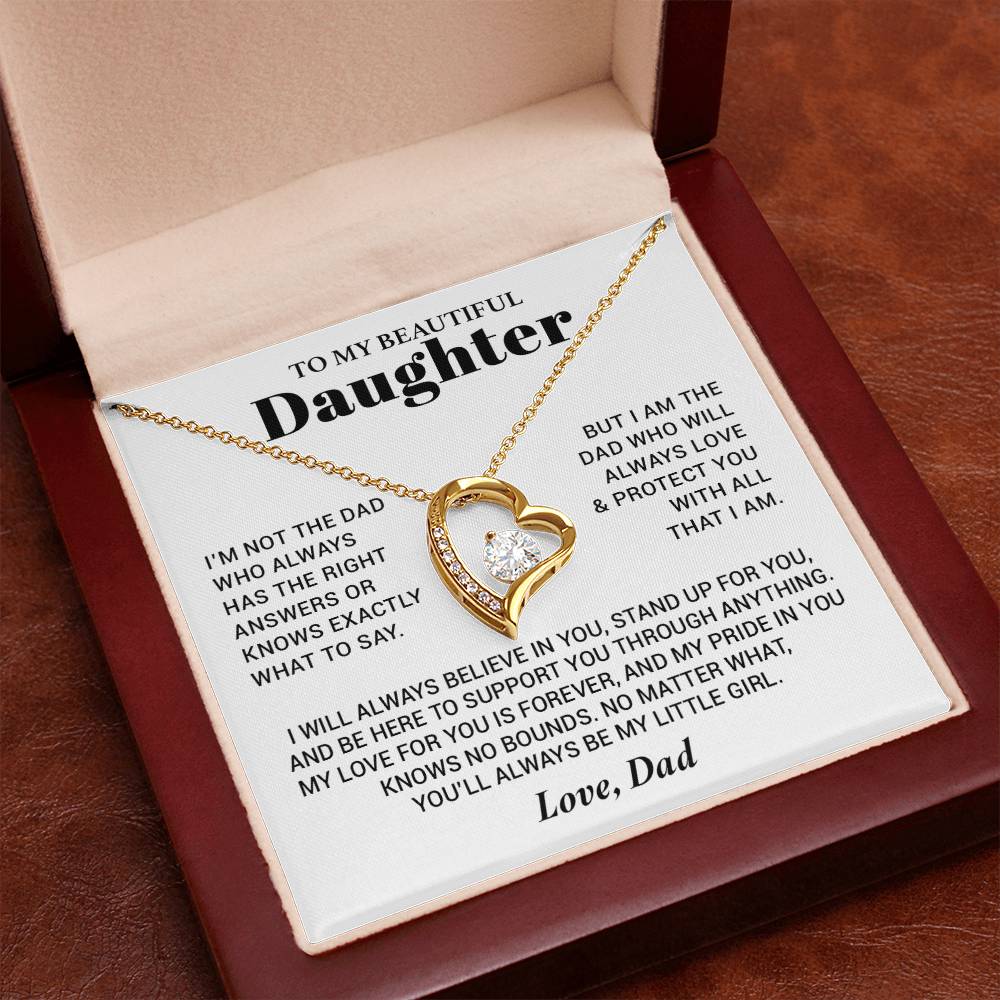 To My Daughter Necklace from Dad, Daughter Dad Necklace, Gifts for Daughter 17_10