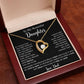 To My Daughter Necklace, Gift for Daughter from Dad, Father Daughter Necklace  4_5_Black