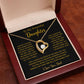 To My Daughter Necklace, Gift for Daughter from Dad, Father Daughter Necklace  6_5_Gold