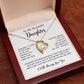 To My Daughter Necklace, Gift for Daughter from Dad, Father Daughter Necklace  11_5_White