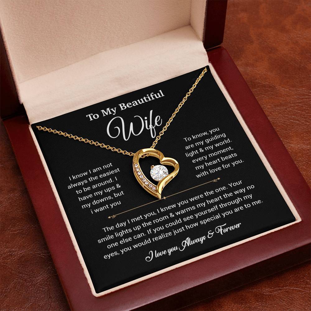 To My Wife Necklace, Gift For Wife, Anniversary Gift For Wife, Necklace For Wife 5_6_Black