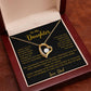 To My Daughter Necklace, Gift for Daughter from Dad, Father Daughter Necklace 18_5_Gold