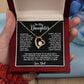 To My Daughter Necklace, Gift for Daughter from Dad, Father Daughter Necklace 3_6_Black