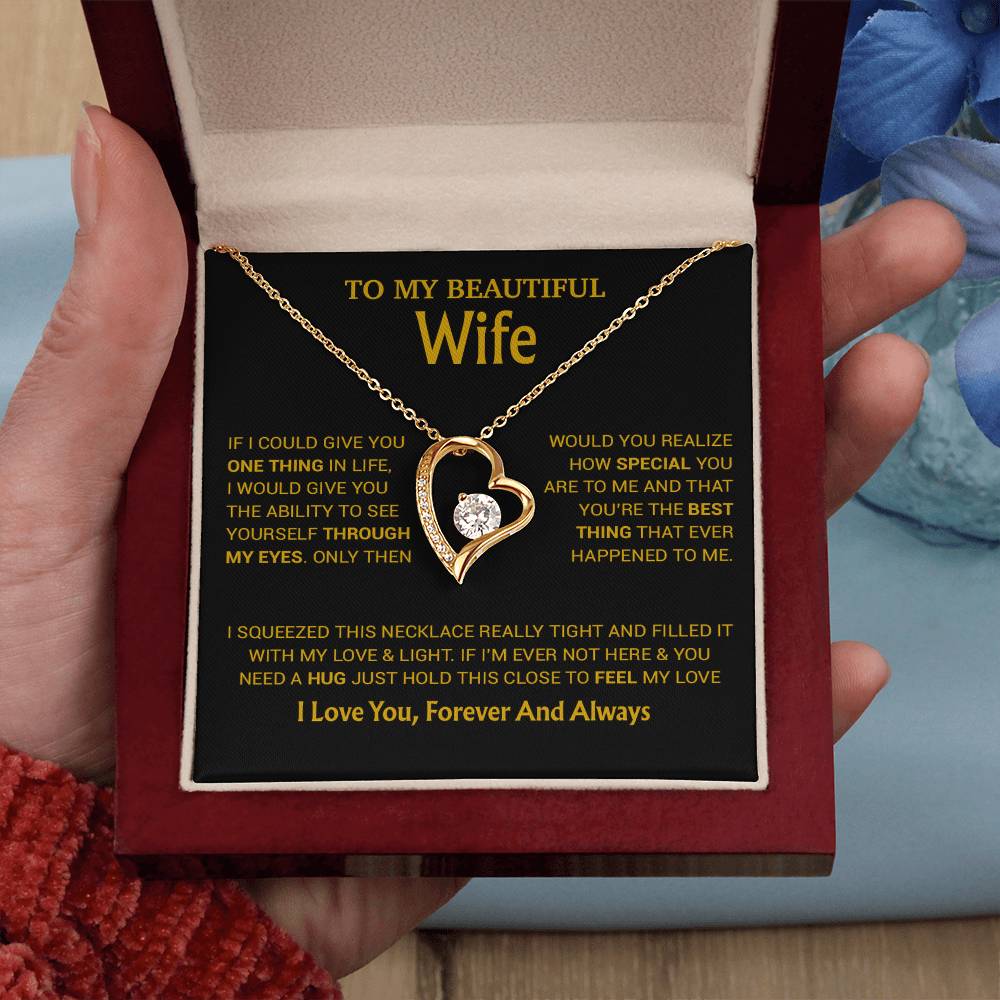 To My Wife Necklace, Christmas Gifts For Wife, Anniversary Cute Gift For Wife_23_8_Gold