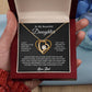 To My Daughter Necklace, Gift for Daughter from Dad, Father Daughter Necklace 6_6_Black