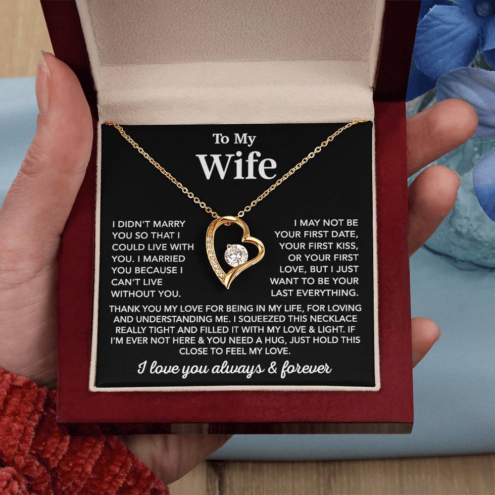 To My Wife Necklace, Wife Gift from Husband, Gift For Her, Gift For Wife