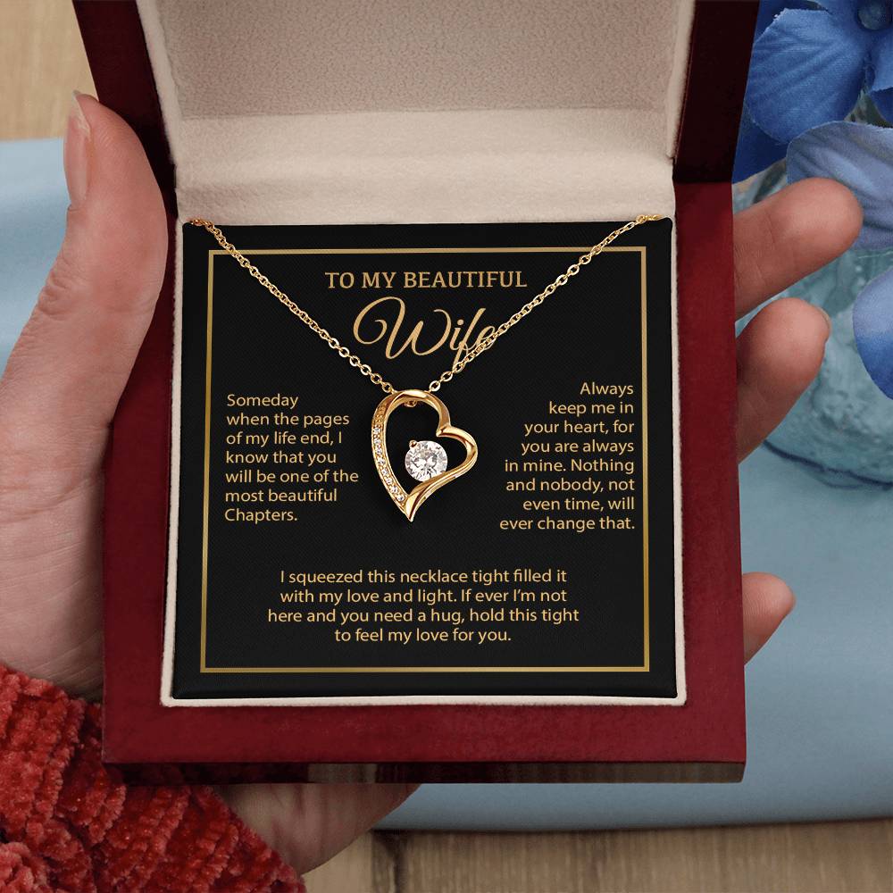 To My Wife Necklace, Vanlentines Gifts For Women, Anniversary Gift For Wife 6_1_Gold