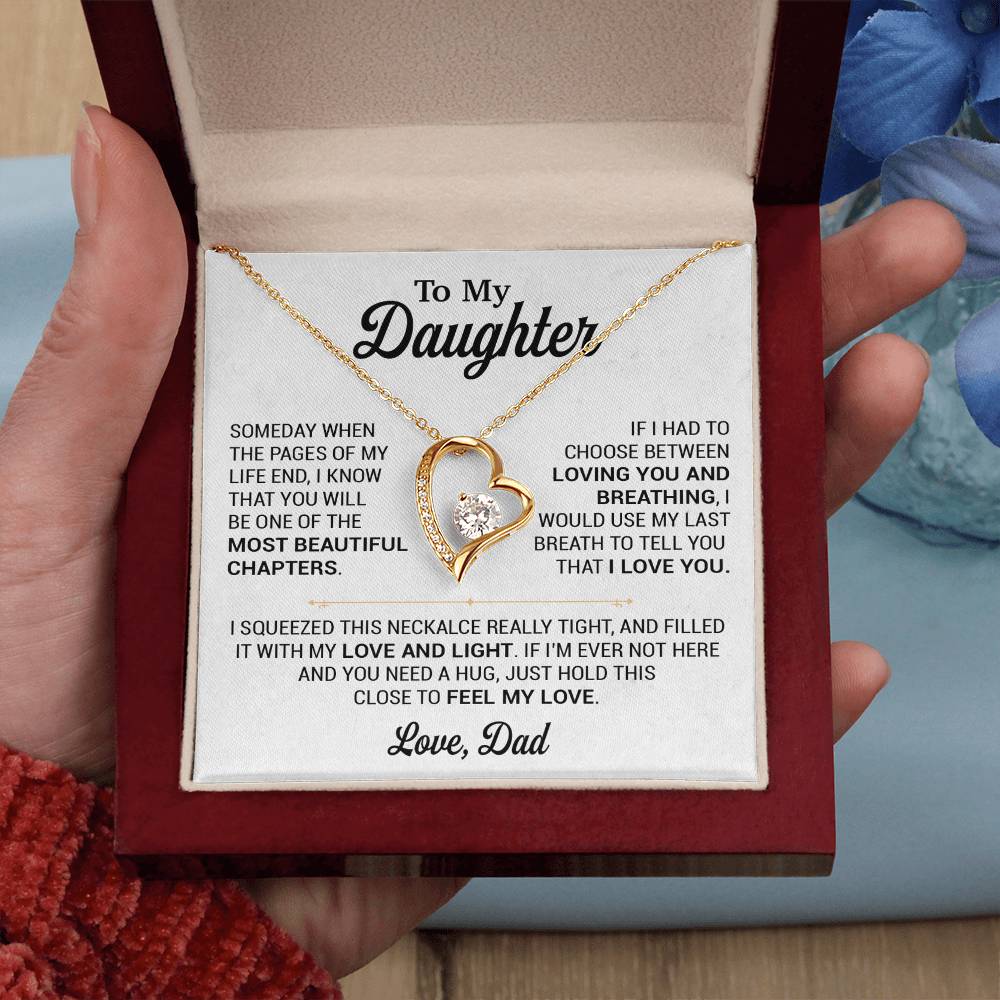 To My Daughter Necklace, Gift for Daughter from Dad, Daughter Father Necklace 2_11