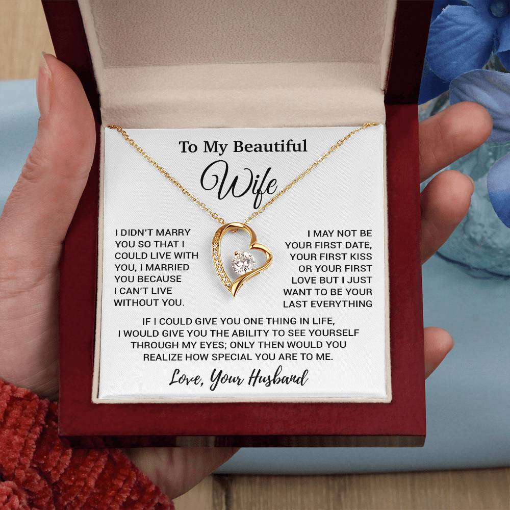 To My Wife Necklace, Gift From Husband, Anniversary Jewelry Gifts Wife 11_8